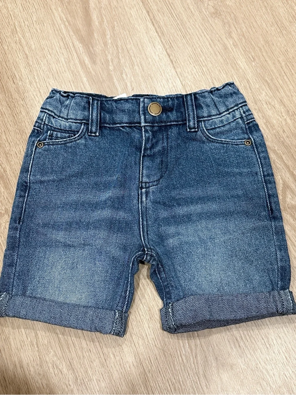 Classic Blue Denim Kids Shorts